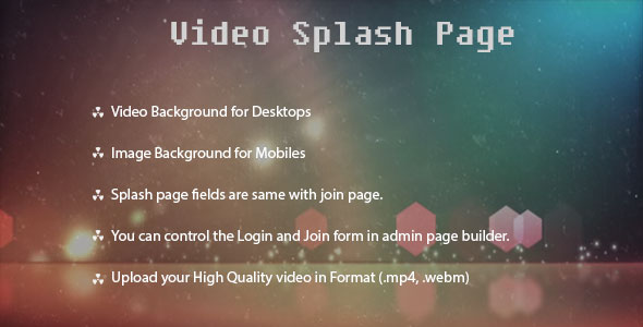 Video Splash Page