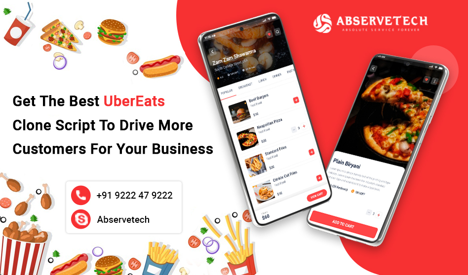 Get The Best UberEats Clone Script For Your Business - Abservetech