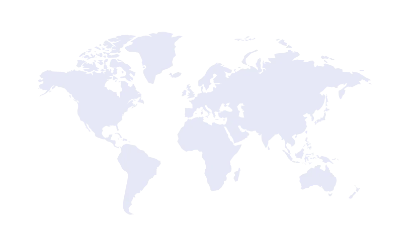 World map showing our global client locations