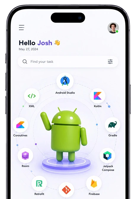 Android app on a phone