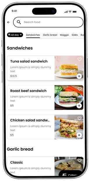 Instacart clone app screen 2